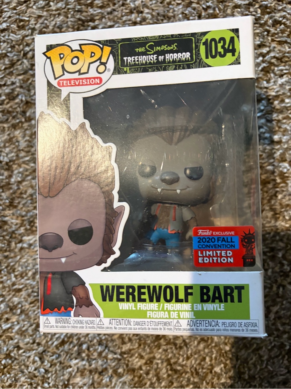 The Simpsons Treehouse Of Horrors Werewolf Bart Funko Pop(PlsRead)